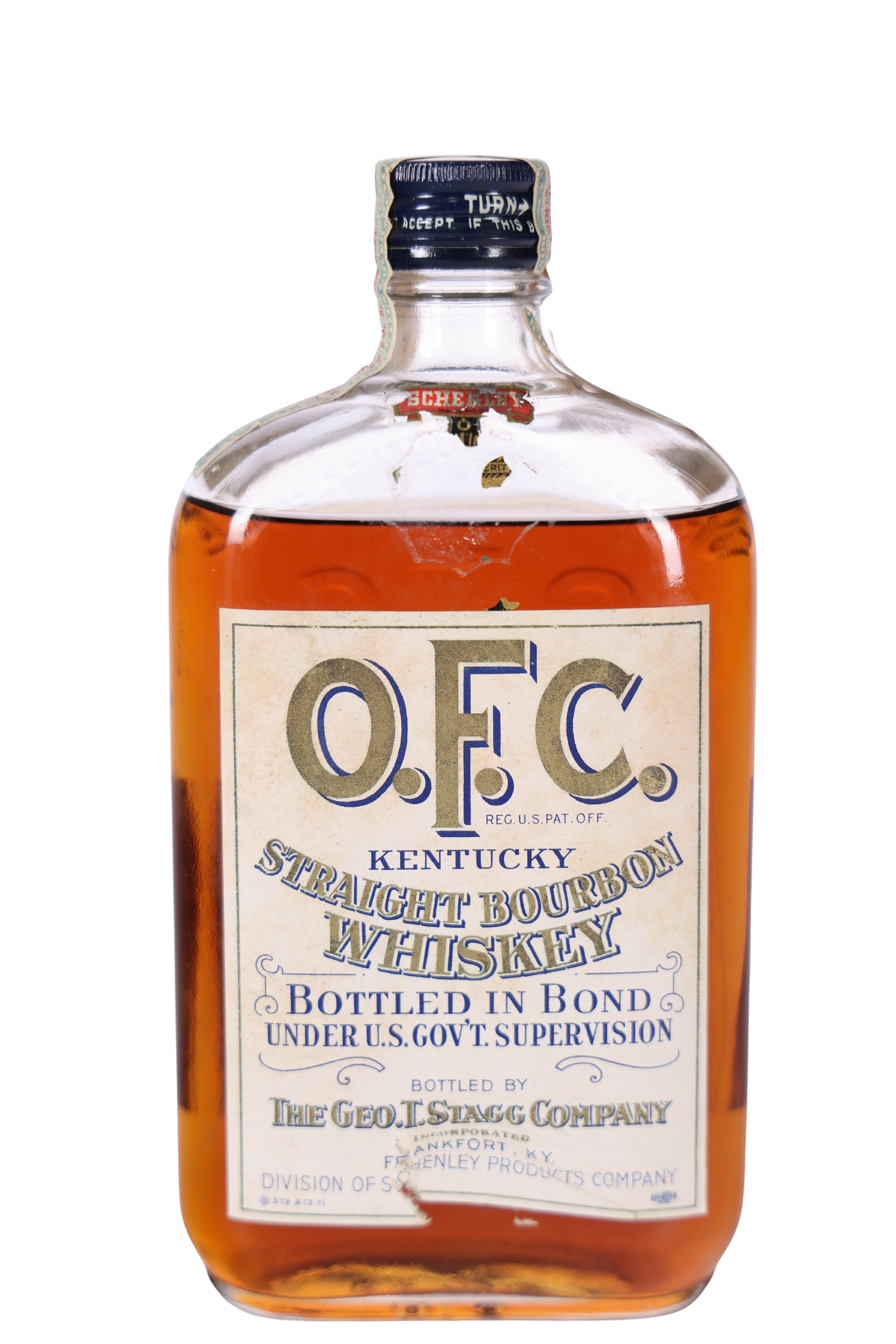O.F.C. Kentucky Straight Bourbon Bottled in Bond by Geo. T. Stagg